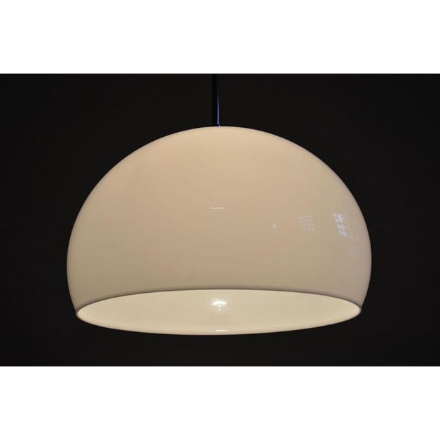 Mid-Century Chrome Chandelier by Guzzini for Meblo, Italy, 1970s For Sale - Image 8 of 9