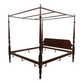 Eldred Wheeler King Size Cherry Poster Bed For Sale