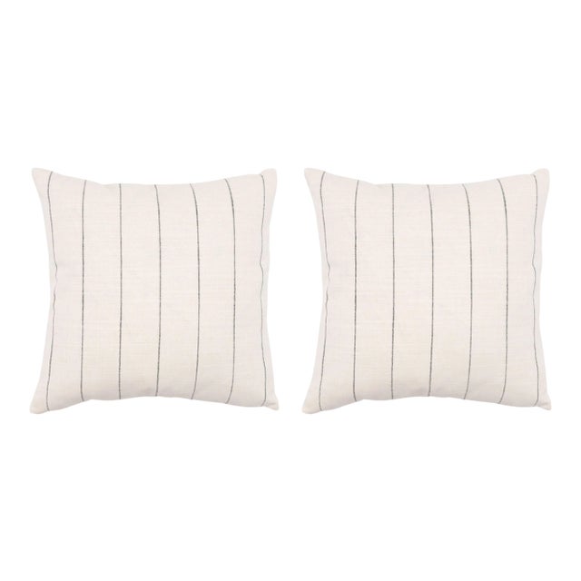 Napa White 22x22 Pillow, A Pair For Sale