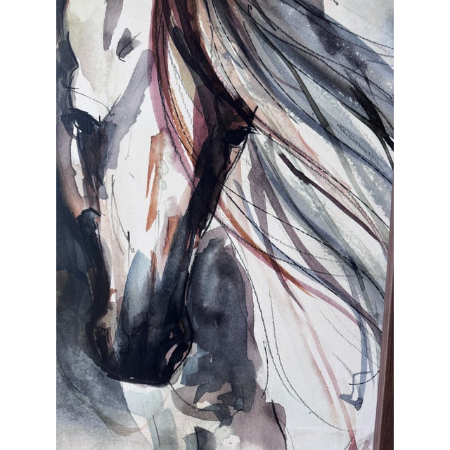 Leftbank Art Spirit” Framed Equestrian Canvas Artwork For Sale - Image 4 of 8