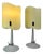 Vintage Italian Opaline Table Lamps, 1990s, Set of 2 For Sale