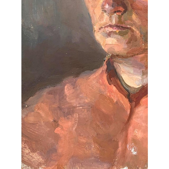 1950s Socialist Realism Oil Painting, Ukrainian Artist Sokolovsky, 1956 32-24 For Sale - Image 5 of 6