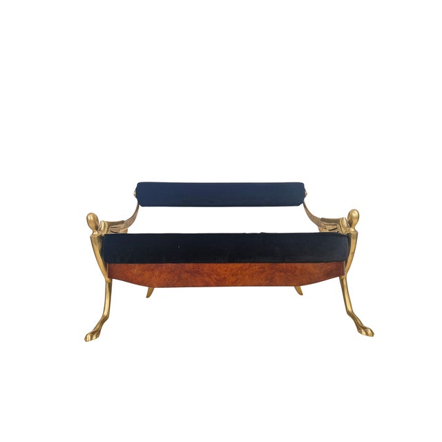 Bronze and Velvet Atlantis Sofas with Ottoman by Mark Brazier-Jones, 1970s, Set of 3 For Sale - Image 6 of 13