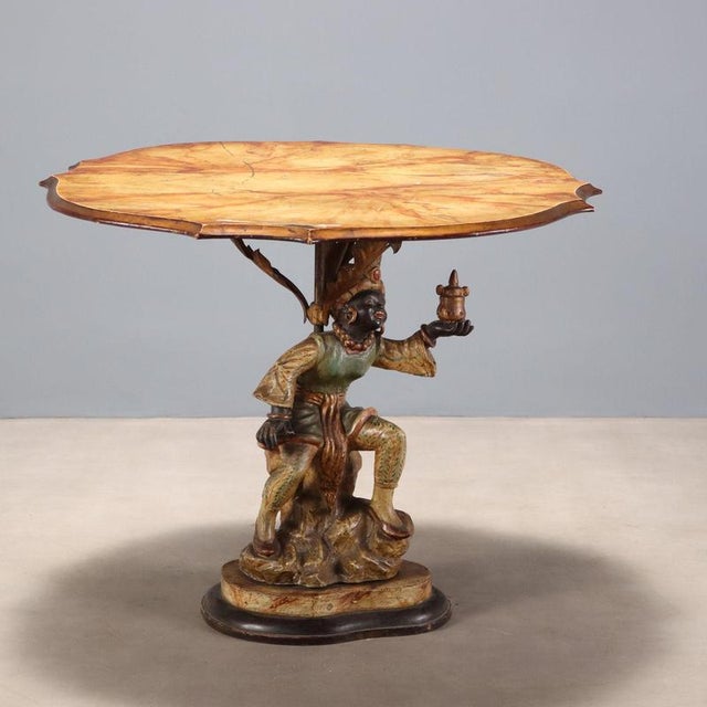 Coffee Table with Painted Metal Moretto For Sale - Image 10 of 10