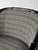 Vintage Black Lacquered Faux Bamboo Barrel-Back Armchair For Sale - Image 14 of 18