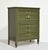 Thomasville Mid Century Transitional 5-Drawer Chest With Brass Hardware by Thomasville - Newly Painted For Sale - Image 4 of 13