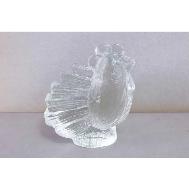 Glass Glass Hen Paperweight by Pukeberg, 1970s For Sale - Image 7 of 11