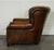 Set of Fully Hand Dyed Leather Writers Reading Armchair with Ottoman For Sale - Image 12 of 18