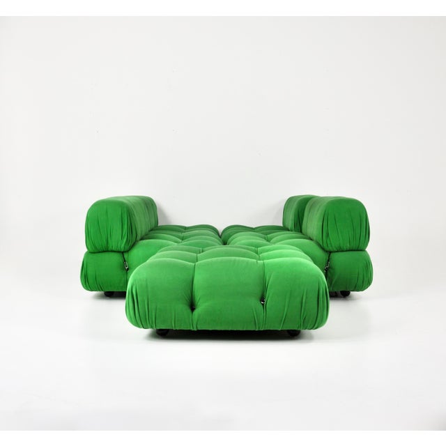 1970s Green Camaleonda Sofa Set by Mario Bellini for B&B Italia, 1970s, Set of 5 For Sale - Image 5 of 14