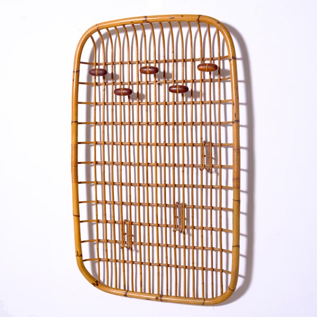 Bamboo Coat Stand by Olaf van Bohr 1950s For Sale - Image 4 of 18