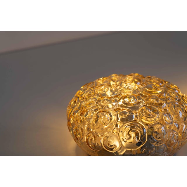 Vintage Bubble Glass Flush Mounts attributed to Helena Tynell, 1960s, Set of 2 For Sale - Image 9 of 15