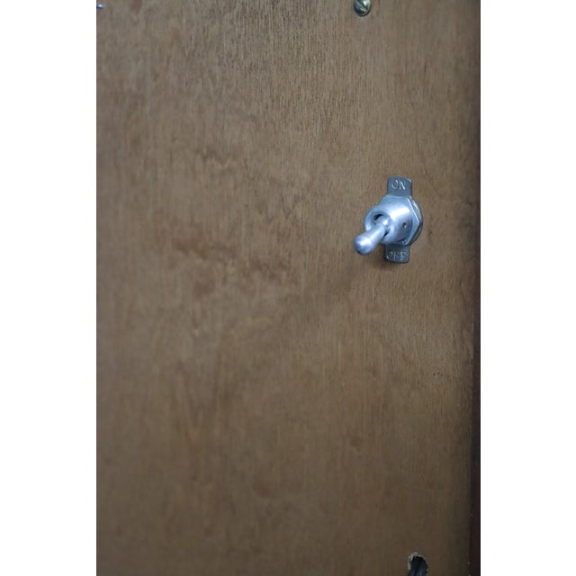 Brown Henkel Harris Cherry Lighted Corner Cabinet For Sale - Image 8 of 13