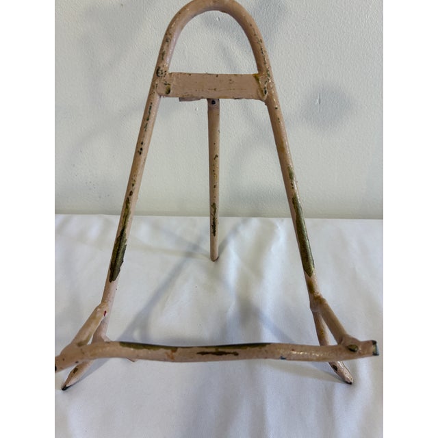 Vintage Cast Iron Bird Easel Display Stand With Blue Bird For Sale In Oklahoma City - Image 6 of 11