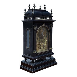 Victorian French Clock on Stand by Japy Frere For Sale
