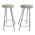 Pair of Mid Century Hair Pin Swivel Bar Counter Stools Chairs B For Sale
