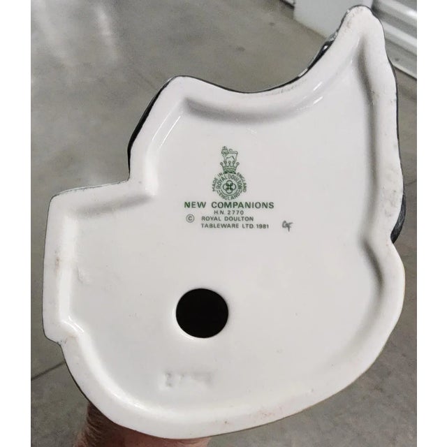 Royal Doulton English "New Companions" Fine Porcelain Figurine For Sale - Image 9 of 10