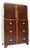 French Art Deco Burr Walnut Cabinet on Chest, 1930s For Sale