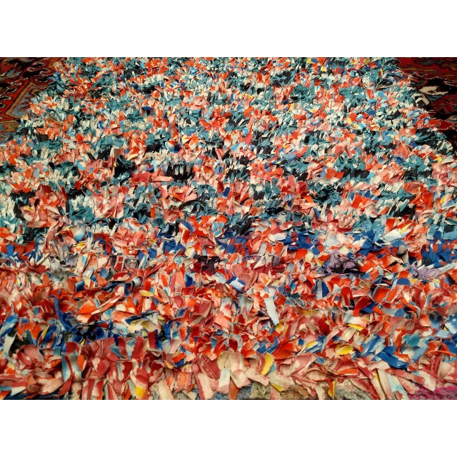 Vintage Moroccan Boucherouite Shag Runner, Handwoven Wool & Cotton, 3' X 9' For Sale - Image 4 of 13