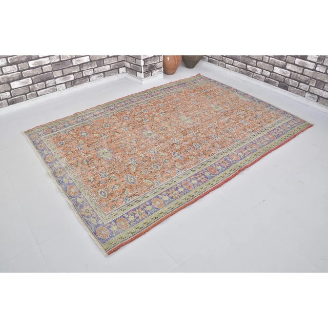 1950s Home Living Turkish Vintage Rug For Sale - Image 5 of 10
