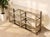 Late 20th Century Chrome & Mirrored Glass Étagère Console With X-Brace Detail For Sale - Image 11 of 12