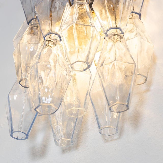 Glass Wall Light from Venini Poliedri, 1960s, Set of 2 For Sale - Image 10 of 11
