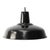 1950s Vintage Industrial French Black Enamel Pendant Light For Sale - Image 5 of 5