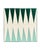 Contemporary Misette Backgammon Linen Napkins, Set of 4, Green For Sale - Image 3 of 3