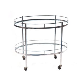Vintage 1940's Bar Cart as seen in House Beautiful For Sale