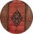 Beautiful antique Bidjar wool rug, hand-knotted wool with a rust field, and multi-color accents in center medallion...