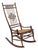 Late 19th Century Victorian Aesthetic Movement Chestnut Stick & Ball Spindle Rocker Rocking Chair For Sale