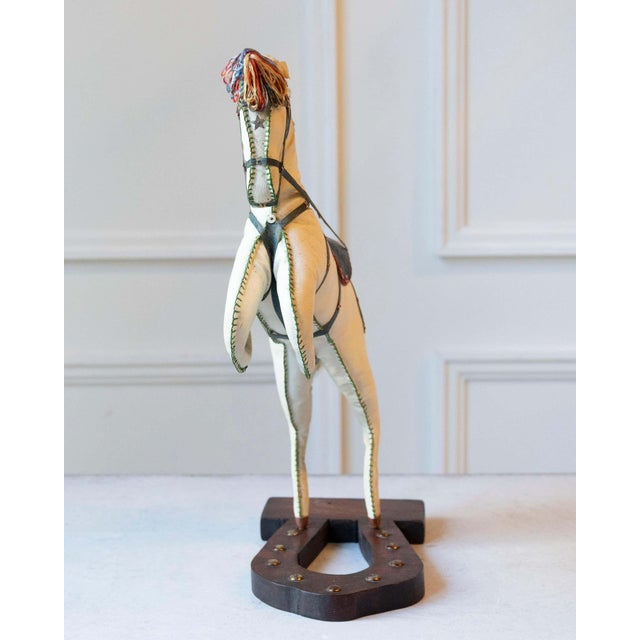 French Decorative Horse in Moleskin with Saddle and Harness, 20th Century For Sale - Image 10 of 12