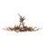 Vintage American Black Forest Style Elk and Deer Antler Ten-Light Chandelier For Sale