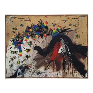Georges Dussau, French Surrealist Abstract Painting