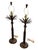 Vintage Bronze Palm Tree Table Lamps - a Pair For Sale - Image 4 of 10
