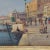 Wood Large Antique Venice Piazza San Marco Oil Painting by Nicholas Briganti in Gilt Frame For Sale - Image 7 of 8
