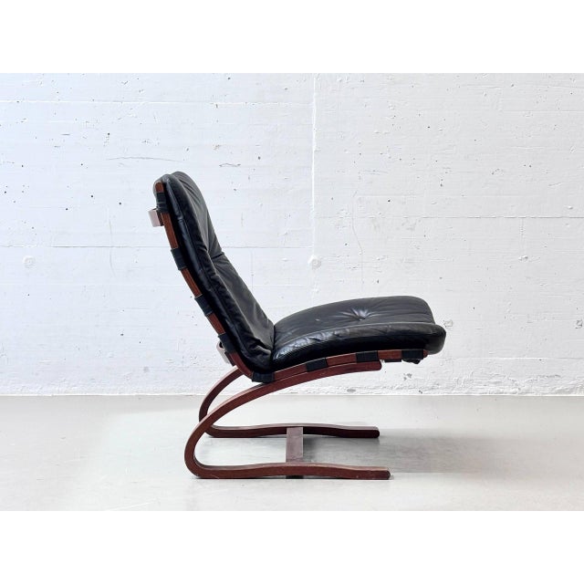 Black Kengu Lounge Chair by Elsa & Nordahl Solheim for Rybo, 1970s For Sale - Image 8 of 16