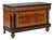 Walnut and Burl Chest of Drawers with Marble Top For Sale