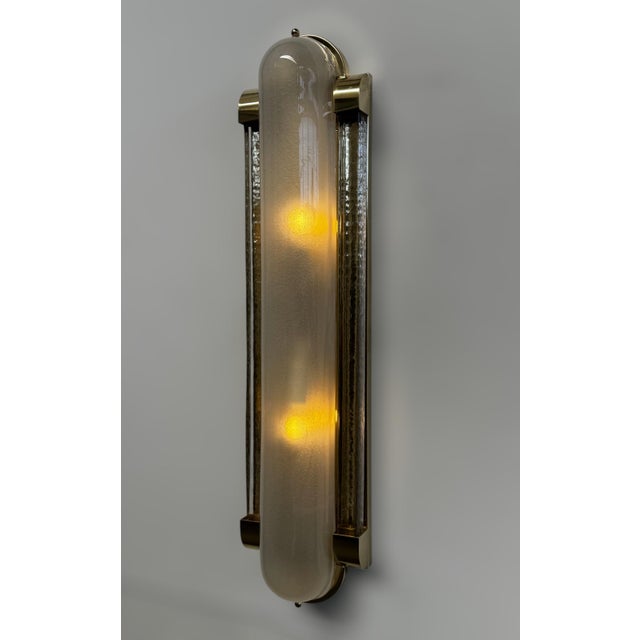 Brass 21st Century Deco Lungo Sconce by Fabio LTD For Sale - Image 8 of 9