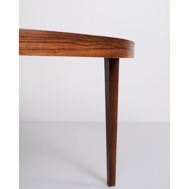 Round Coffee Table in Rosewood by Severin Hansen for Haslev Furniture, 1960s For Sale - Image 6 of 12