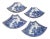 Four Chinoiserie Blue and White Pieces For Sale