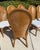 Brown Vintage Rattan Pencil Reed Dining Chairs, a Set of 6 With New Schumacher Upholstery For Sale - Image 8 of 12