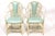 Wood Mid-Century Modern Willow & Reed Rattan Bamboo Armchairs in Brunschwig & Fils Upholstery - a Pair For Sale - Image 7 of 7