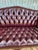 Vintage Chesterfield Tufted Leather Loveseat For Sale - Image 11 of 12