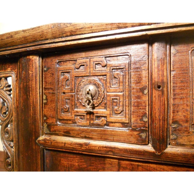 Wood Antique Chinese Altar Cabinet, Circa 1800-1849 For Sale - Image 7 of 12