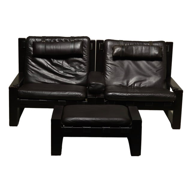 Brutalist Modular Lounge Set by Sonja Wasseur 1970s, Set of 3 For Sale