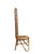 Low Chair with Curved Bamboo Double High Backrest, Italy, 1960s For Sale - Image 4 of 8