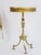 Metal Vintage Marble Tripod Table with Brass Legs, 1960s For Sale - Image 7 of 8