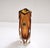 Mid-Century Modern Large Faceted Amber and Clear Formia Sommerso Murano Glass Vase, Italy, 1970s For Sale - Image 3 of 18