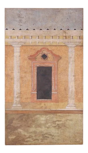 Fresco Style Oil Painting on Burlap by Jacques Lamy