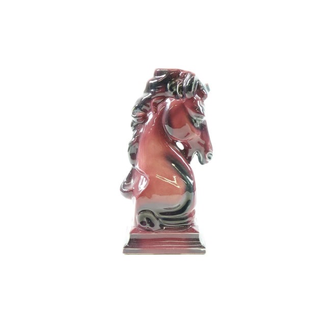 Traditional 1970s European Porcelain Bookends of Horses - A Pair For Sale - Image 3 of 3